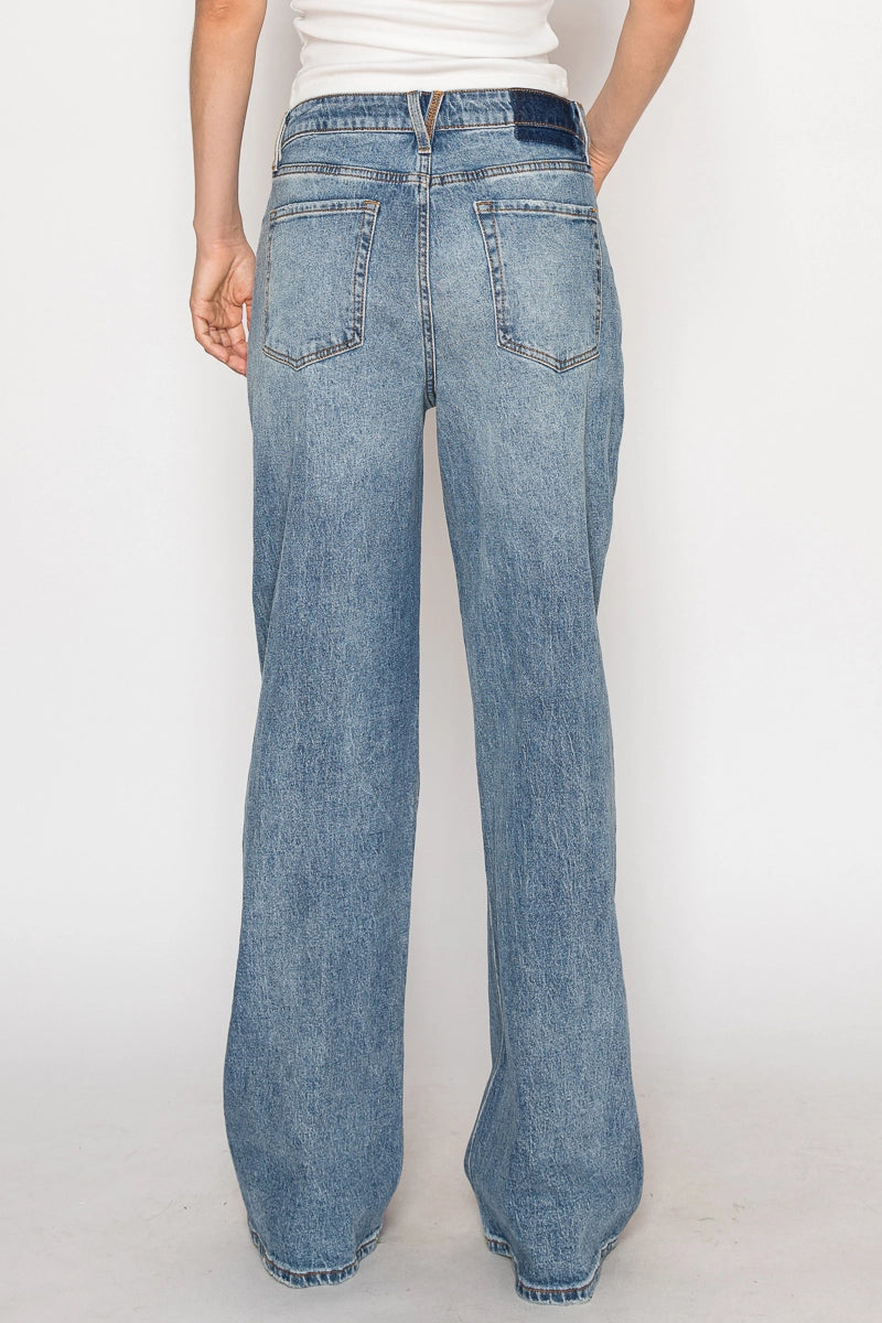 Artemis Vintage High Rise Straight Leg Jeans