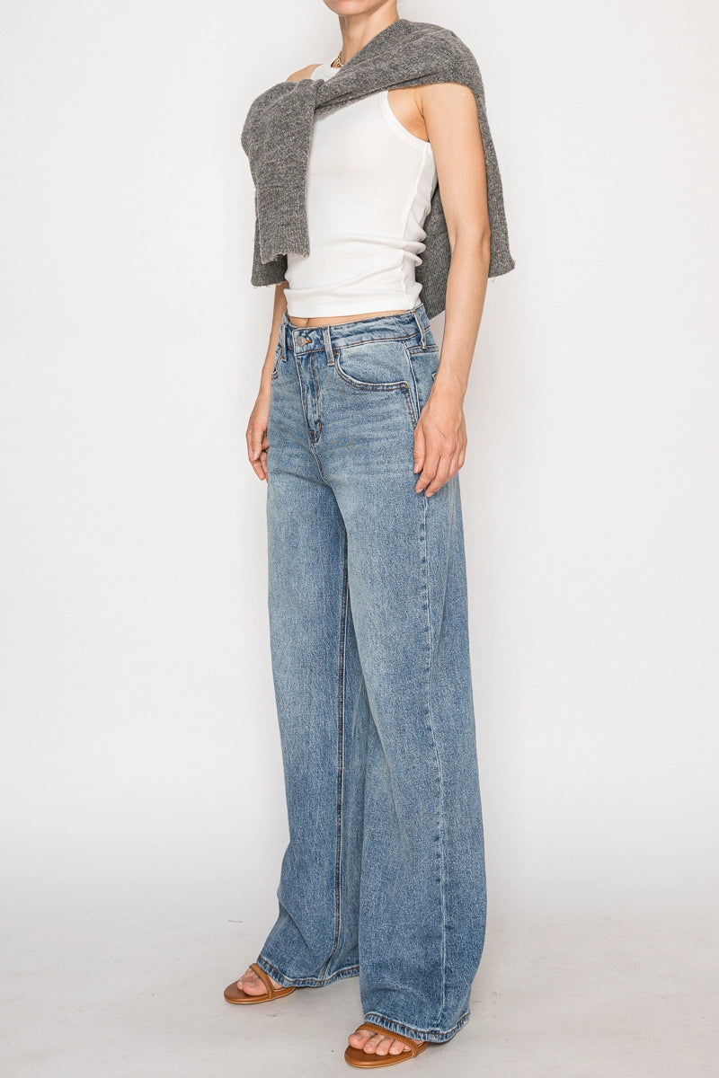 Artemis Vintage High Rise Straight Leg Jeans